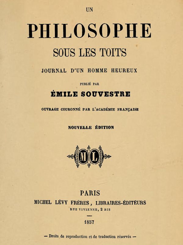 Un philosophe sous les toits Un philosophe sous les toits