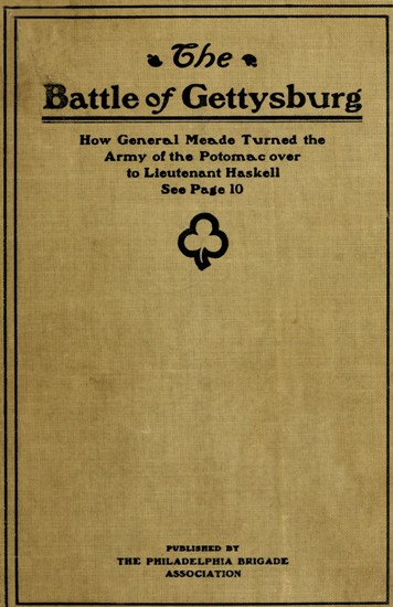 Philadelphia Briçiy Asosiyasyonunun Yüzbaşı Frank A. Haskell'in Saçma ve Aptal Anlatısına Cevabı Philadelphia Briçiy Asosiyasyonunun Yüzbaşı Frank A. Haskell'in Saçma ve Aptal Anlatısına Cevabı