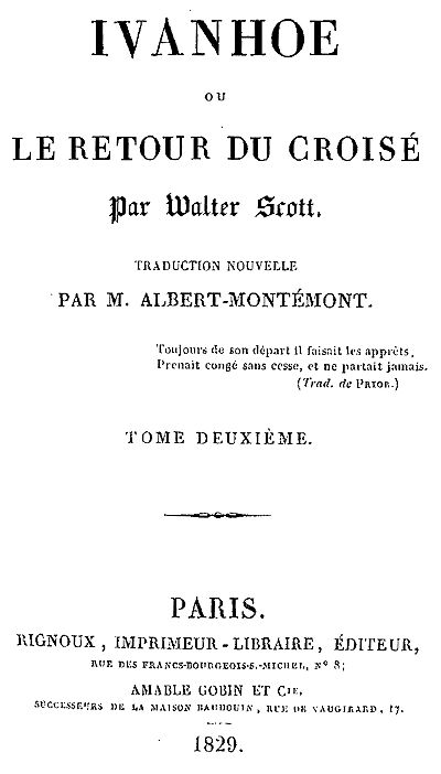 Ivanhoe (2/4)
Le retour du croisé