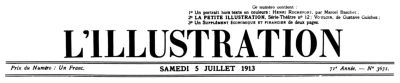 Illüstrasyon, No. 3671, 5 Temmuz 1913 Illüstrasyon, No. 3671, 5 Temmuz 1913