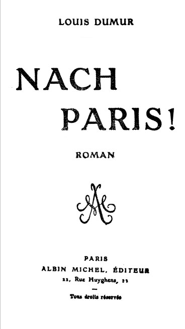 Nach Paris! Roman Nach Paris! Roman