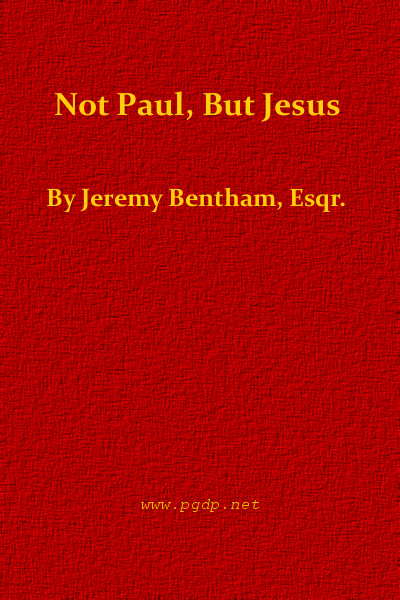 Not Paul, But Jesus