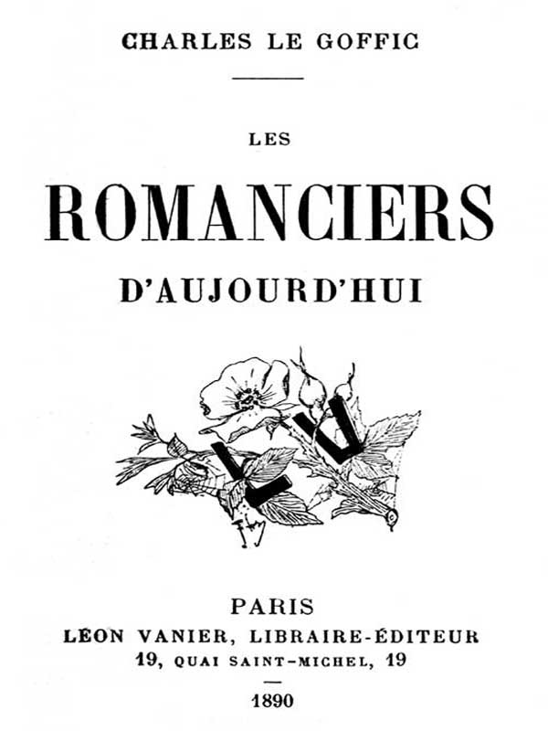 Les Romanciers d'Aujourd'hui Les Romanciers d'Aujourd'hui