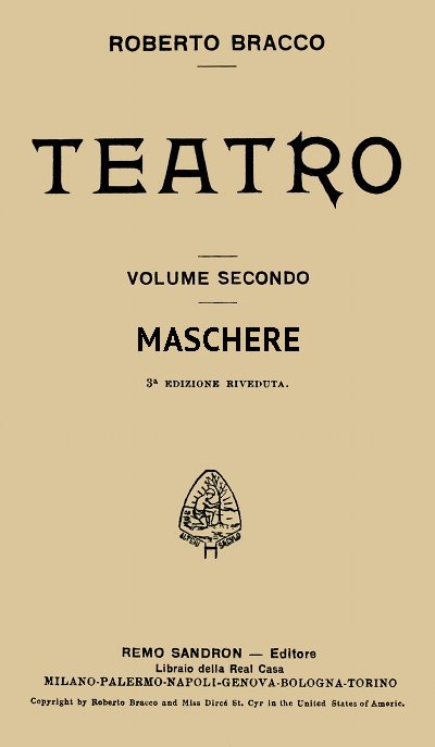 Maschere: Dramma in un atto Maschere: Dramma in un atto