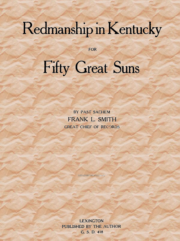 Redmanship in Kentucky for Fifty Great Suns Redmanship in Kentucky for Fifty Great Suns