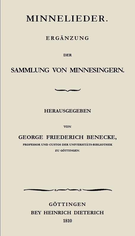 Beyträge zur Kenntniss der altdeutschen Sprache und Litteratur. Erster Band. Theil 1.
