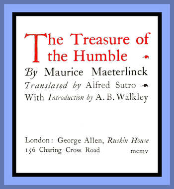 The Treasure of the Humble The Treasure of the Humble