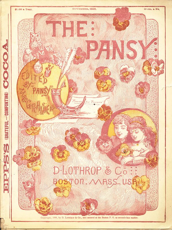 The Pansy, November 1886, Vol. 14 The Pansy, November 1886, Vol. 14