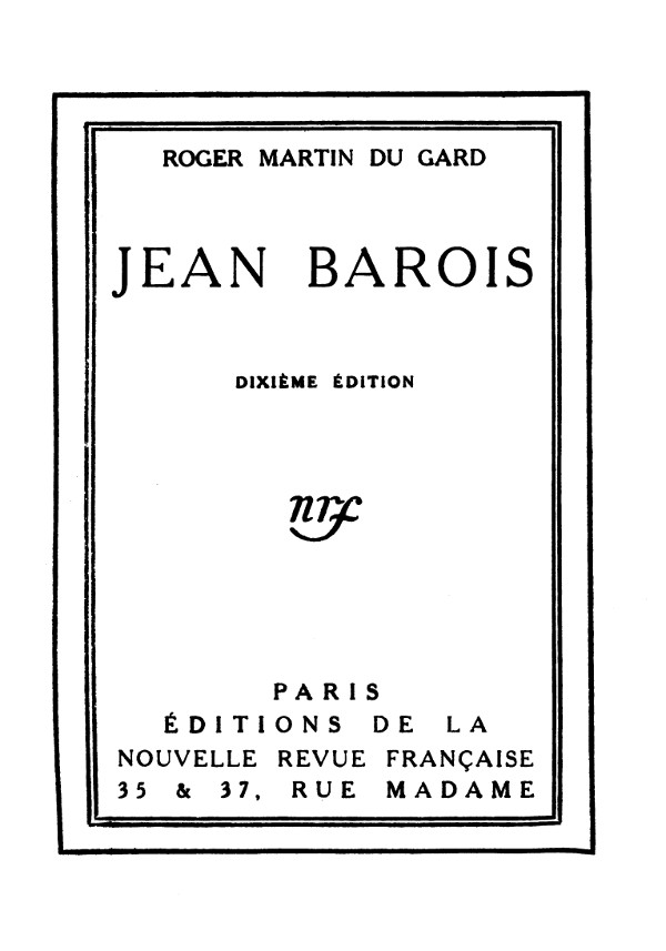 Jean Barois Jean Barois