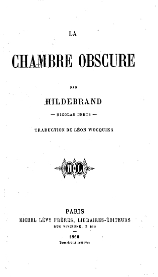 La chambre obscure