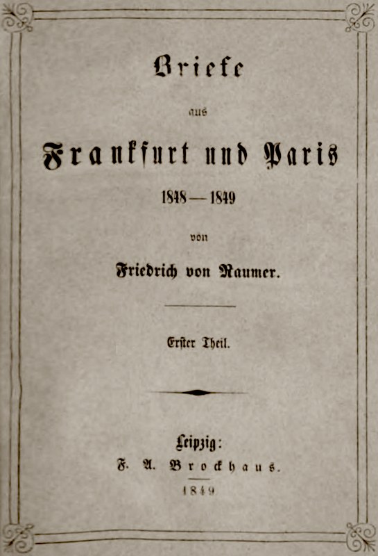 Frankfurt ve Paris'ten Mektuplar 1848-1849 (1/2) Frankfurt ve Paris'ten Mektuplar 1848-1849 (1/2)