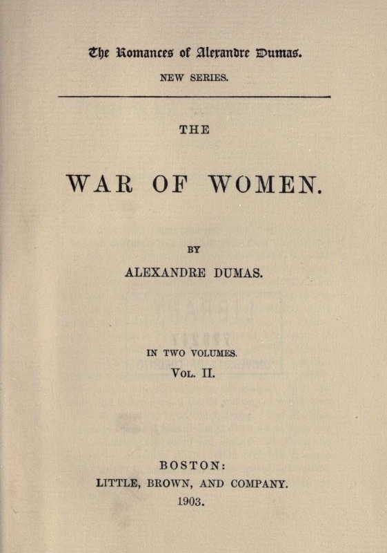 The War of Women, Volume 2 The War of Women, Volume 2