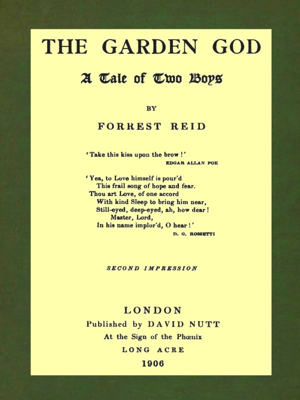 The Garden God: A Tale of Two Boys The Garden God: A Tale of Two Boys
