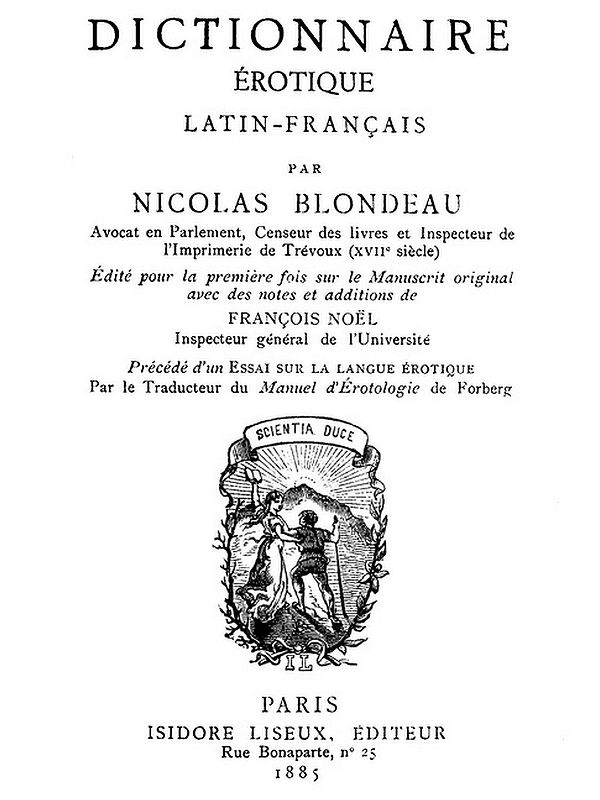 Dictionnaire érotique Latin-Français
