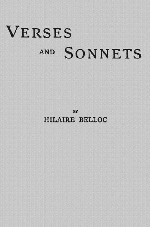 Verses and Sonnets Verses and Sonnets