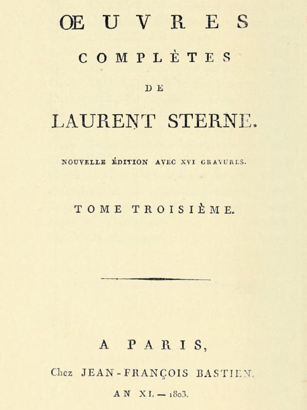 Oeuvres complètes, tome 3