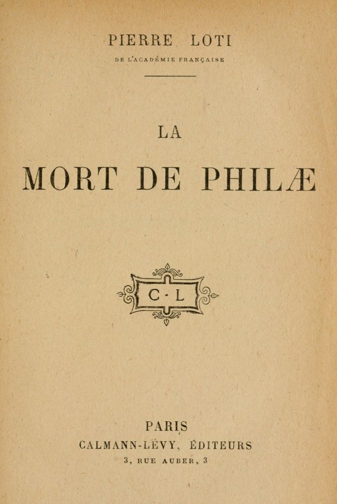 La mort de Philæ