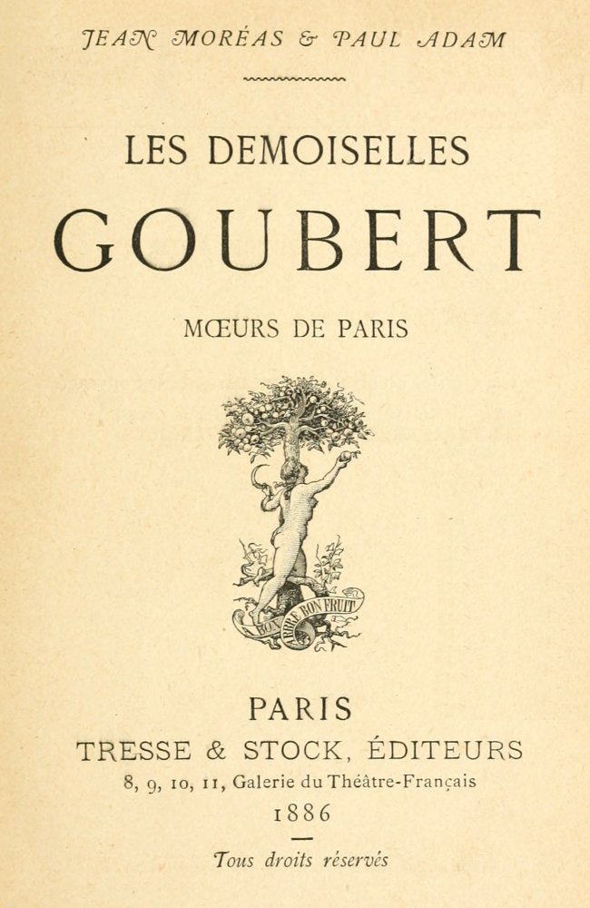Les demoiselles Goubert: mœurs de Paris Les demoiselles Goubert: mœurs de Paris
