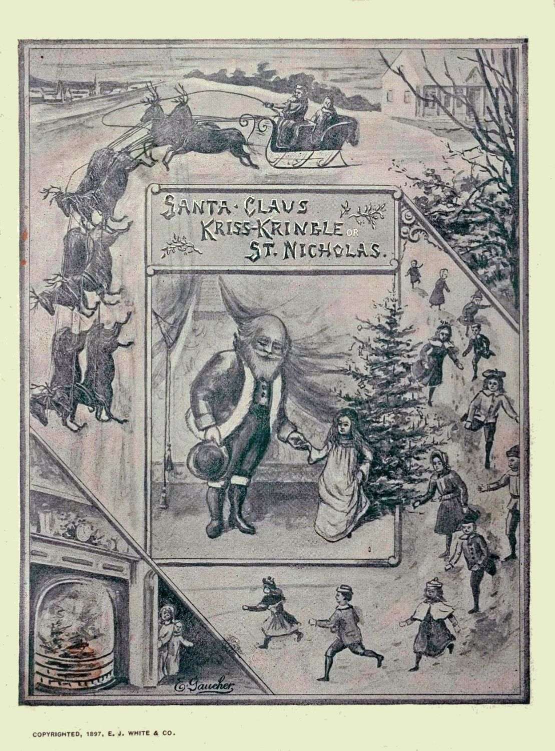 'Noel Baba, Kriss Kringle veya Aziz Nikola Tamamen Resimli.' 'Noel Baba, Kriss Kringle veya Aziz Nikola Tamamen Resimli.'