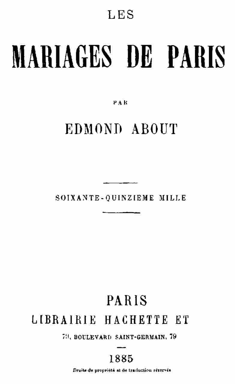Les mariages de Paris Les mariages de Paris