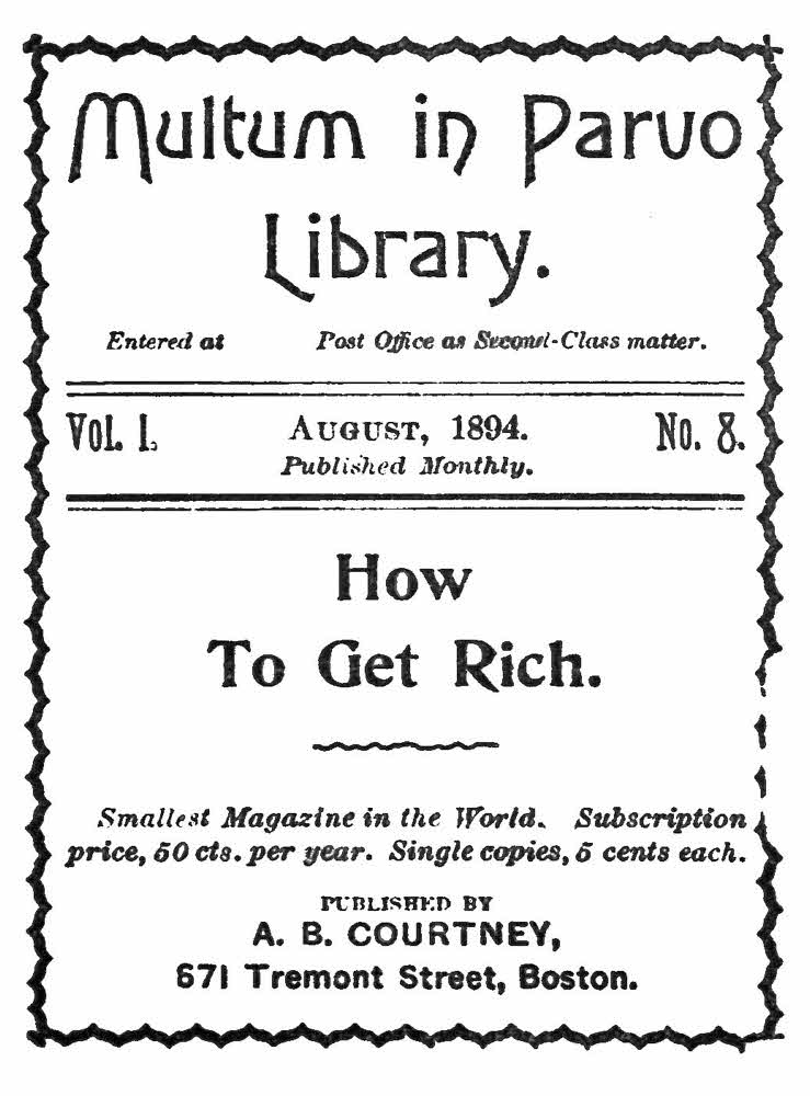 How to Get Rich How to Get Rich
