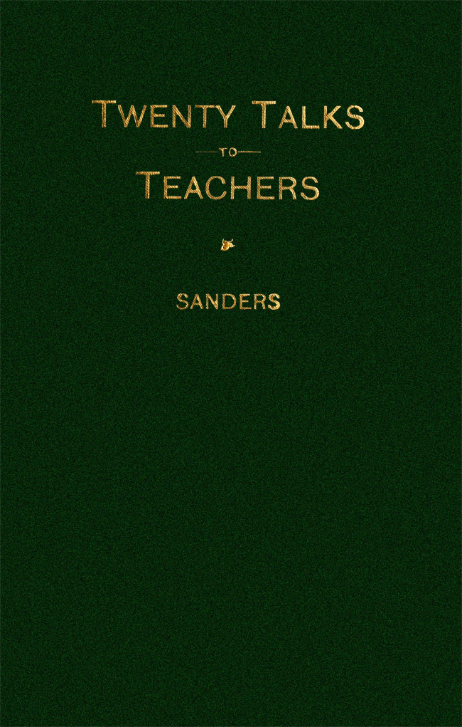Twenty Talks to Teachers