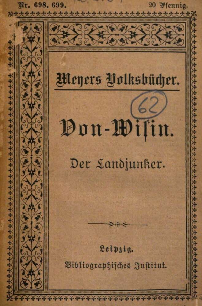 Der Landjunker: Lustspiel in fünf Aufzügen