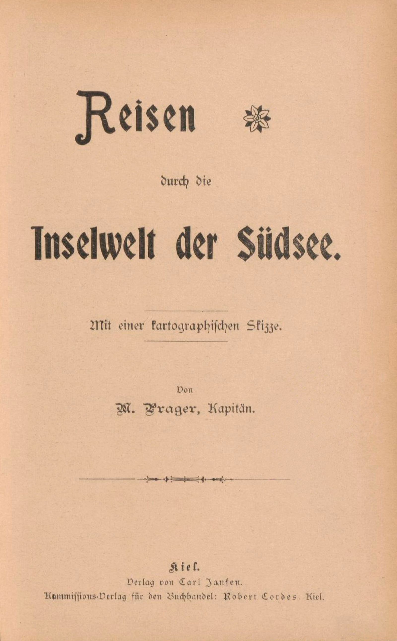 Reisen durch die Inselwelt der Südsee Reisen durch die Inselwelt der Südsee