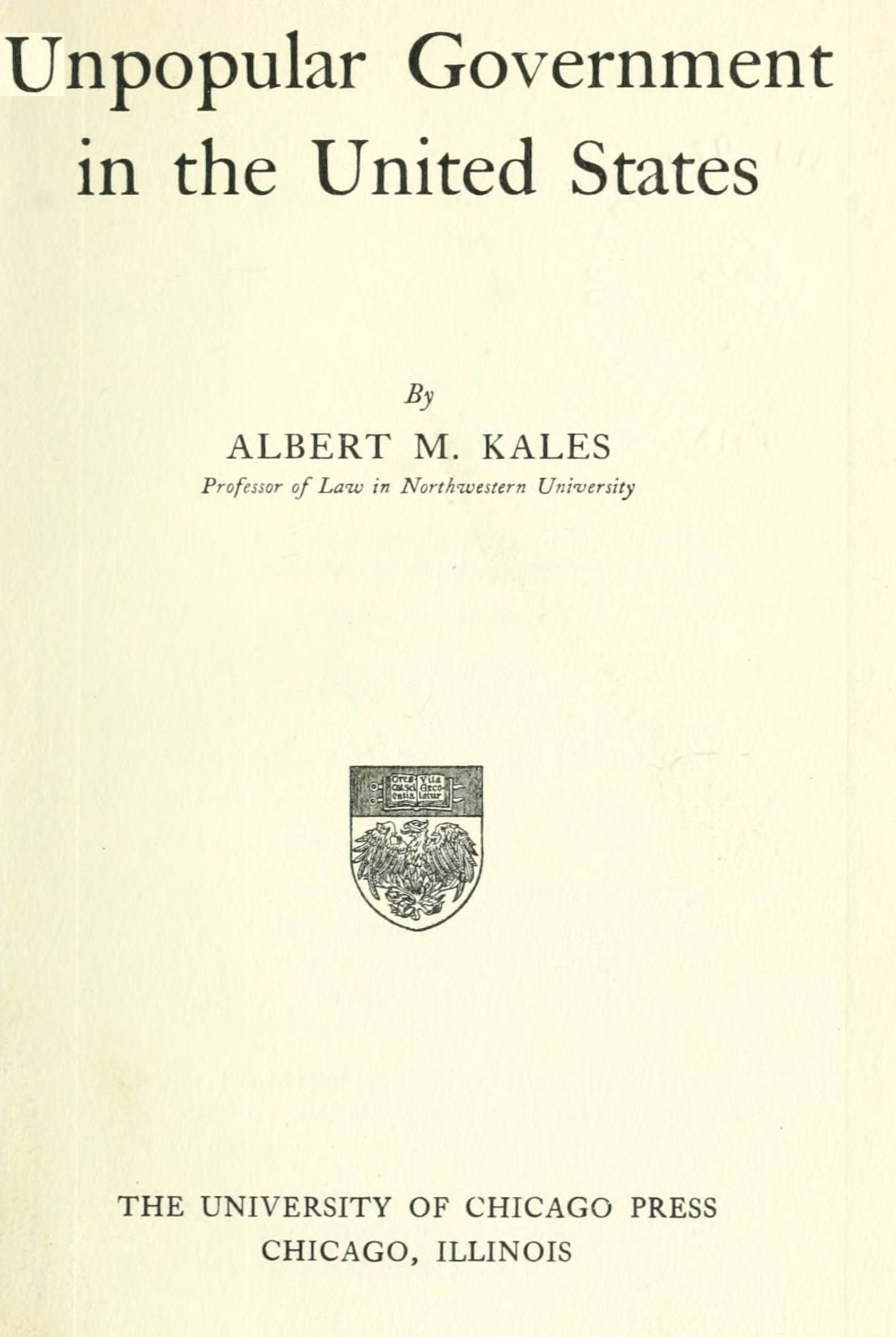 Unpopular government in the United States Unpopular government in the United States