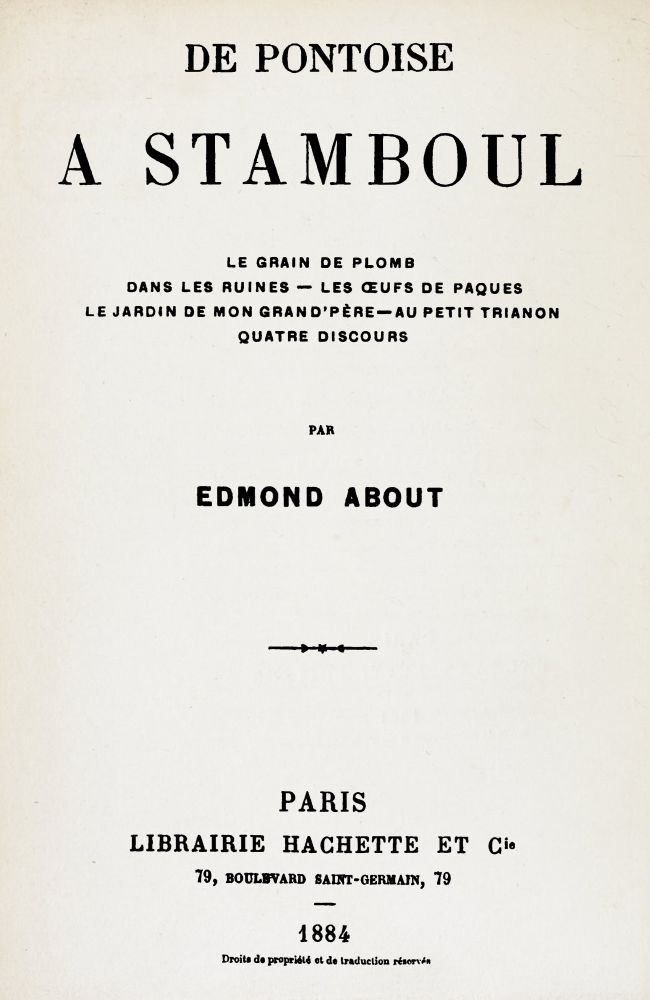 De Pontoise à Stamboul De Pontoise à Stamboul