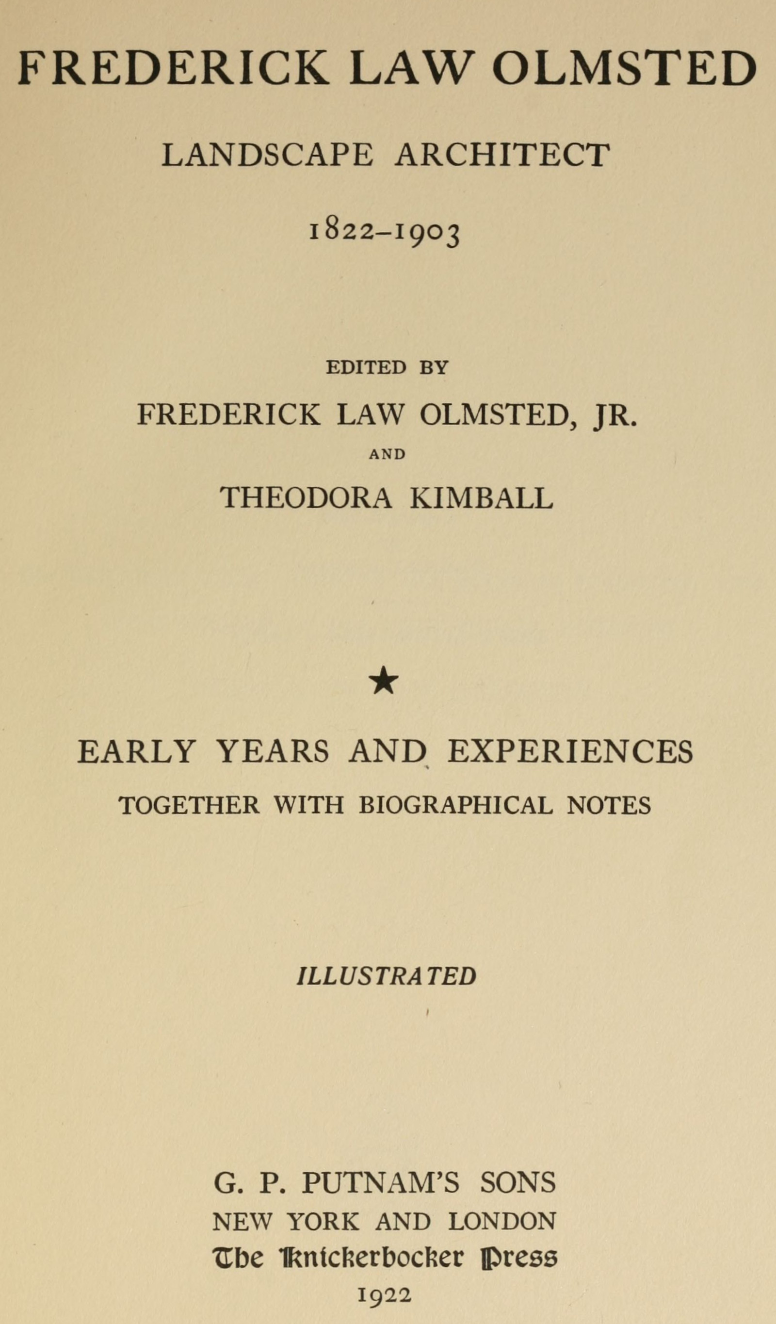 Frederick Law Olmsted
