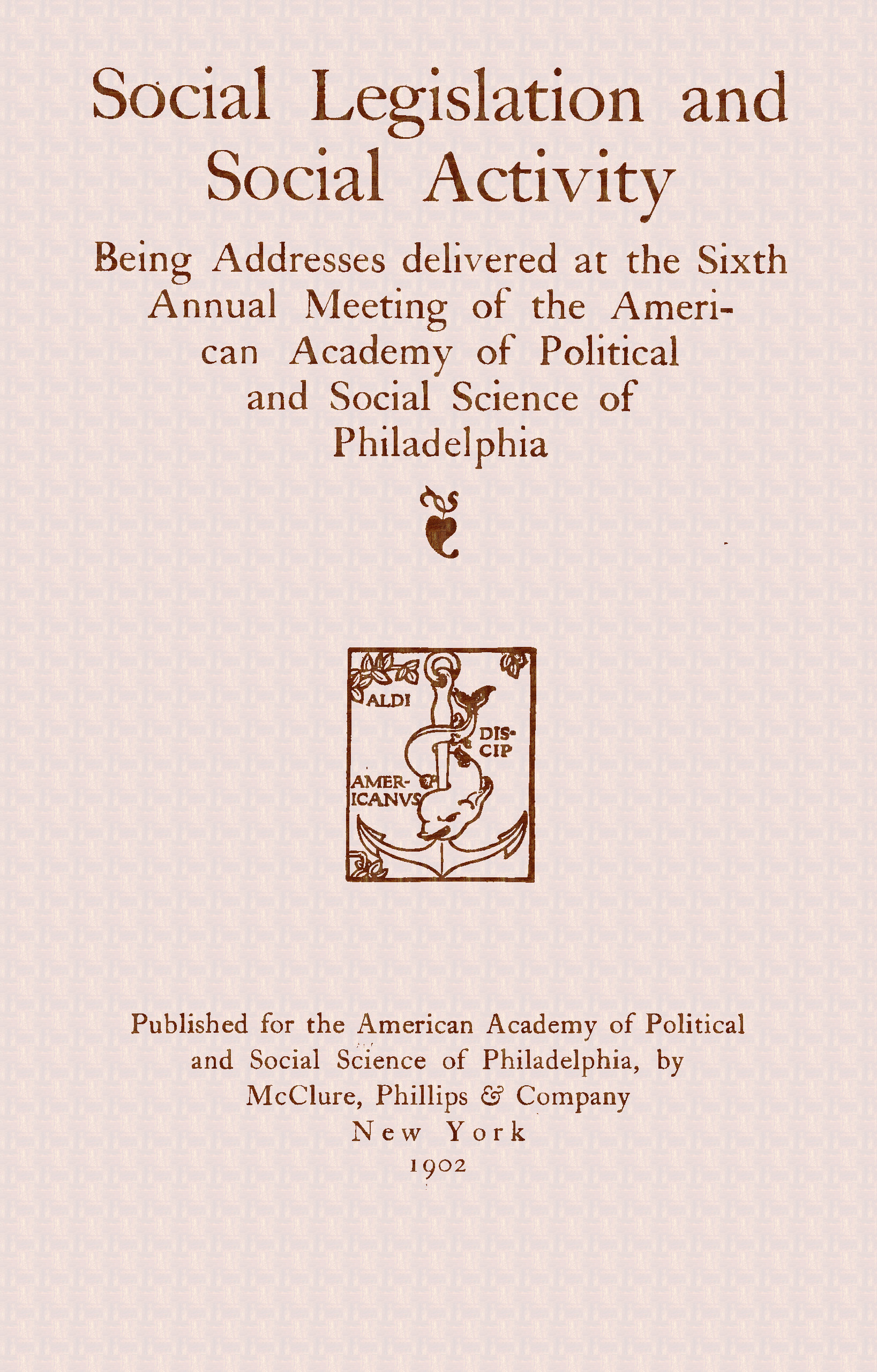 Social legislation and social activity Social legislation and social activity