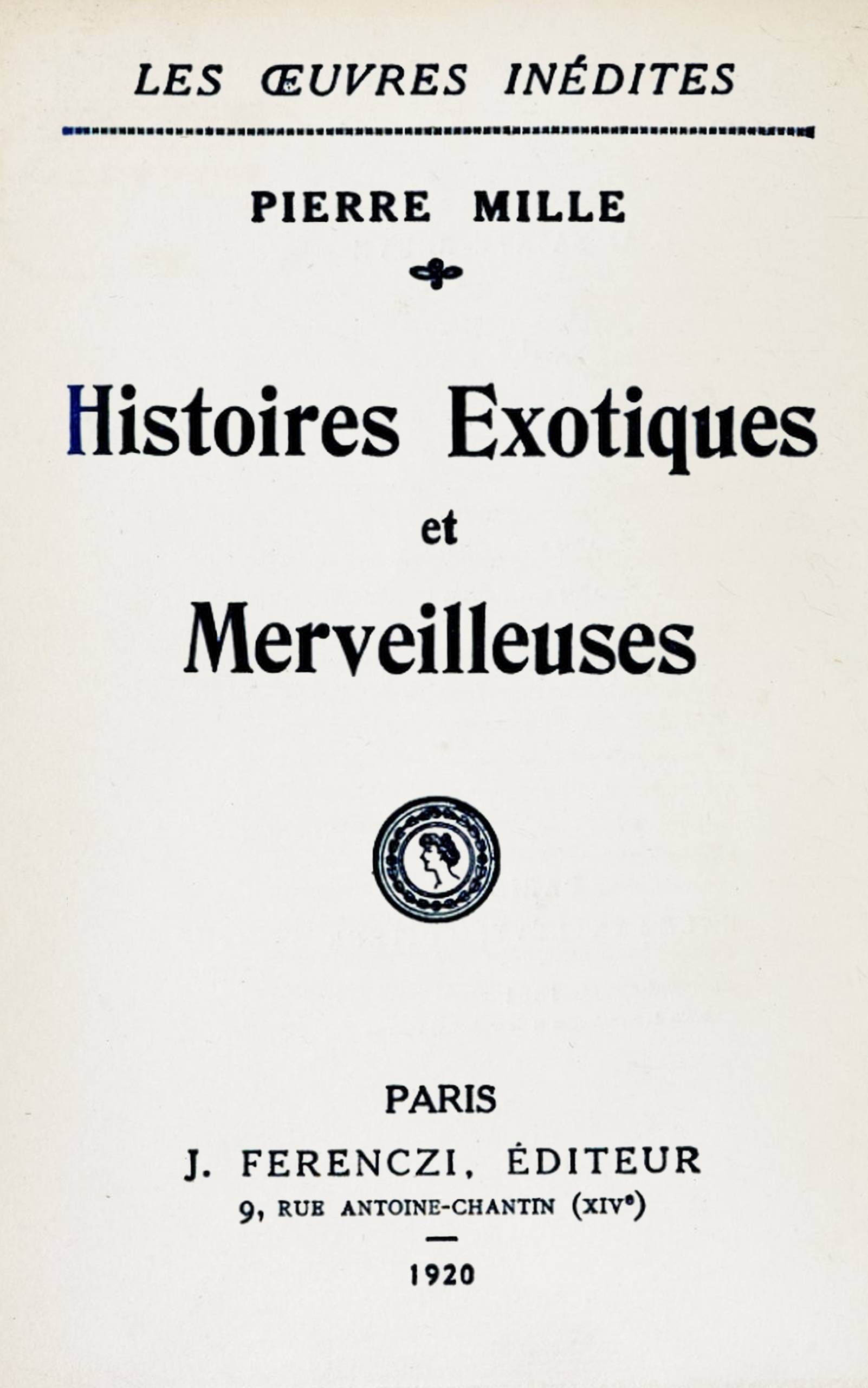 Histoires exotiques et merveilleuses Histoires exotiques et merveilleuses